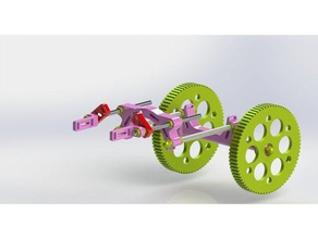 dog wheel chair pets 3d print model - Mito3D