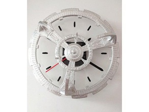 deep space 9 clock laser cutter gadgets nine star trek terrok nor wall 3d print model - Mito3D