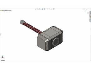 thors hammer mjolnir models 3d print model - Mito3D