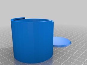 recipiente de 35mm tubo recipientes personalizado 3d print model - Mito3D