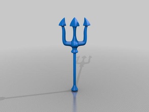 neptune bâton décor 3d print model - Mito3D