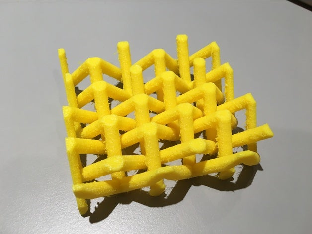 parametric borromean weave v2 math customizer hexagonal lattice mesh woven 3D print model - Mito3D