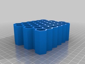 6 6-Waben-container Container angepasst 3d print model - Mito3D