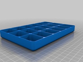 özelleştirilmiş Kare tepsiler benim organizasyon 3d print model - Mito3D