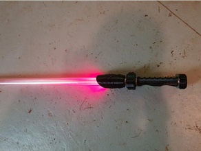 laser saber props 18650 cellophane cosplay starwars led polycarbonate star wars tube 3d print model - Mito3D