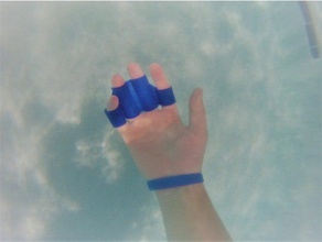 mano pinne altri nuotare nuoto piscina acqua 3d print model - Mito3D