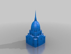 cúpula des invalides edifícios estruturas 3d print model - Mito3D