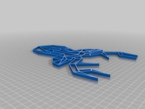 mi personalizados origami cabeza de ciervo decoración 3d print model - Mito3D