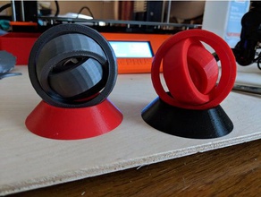 stand anneaux en rotation jouet jeu accessoires 3d print model - Mito3D
