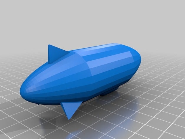 blimp 3d de l'impression blimpy mouche flying chose 3D print model - Mito3D