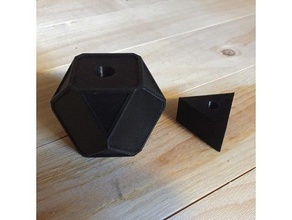 moderno netsuke accessori geometrico sagemono 3d print model - Mito3D