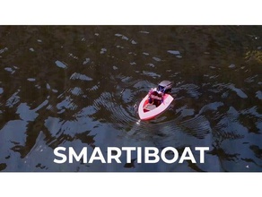 smartiboat rc araç tekne smartibot 3d print model - Mito3D