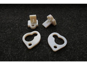 vauxhall corsa parcel shelf strap clips other car parts 3d print model - Mito3D