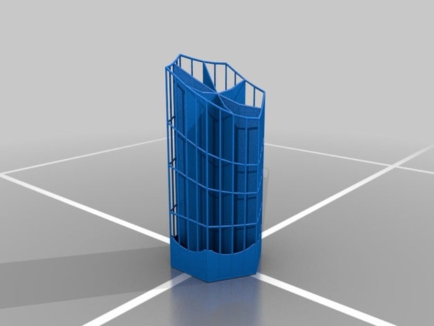 hexapenholder containers lapicero 3D print model - Mito3D