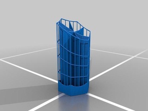 hexapenholder les conteneurs lapicero 3d print model - Mito3D