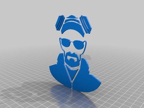 breaking bad walter white keychains 3d print model - Mito3D