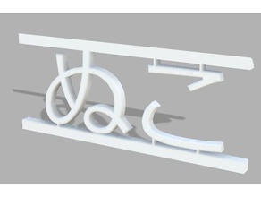 nuko Zeichen logos cat Japanisch Briefe neko 3d print model - Mito3D