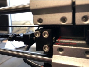 anet a8 axis belt holder tensioner 3d printers 3d print model - Mito3D