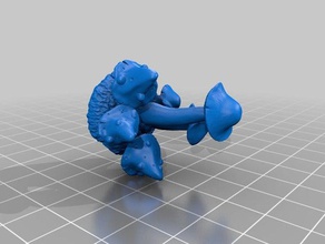 cogumelo do cluster de 28mm jogos brinquedo jogo os acessórios rpg wargaming 3d print model - Mito3D