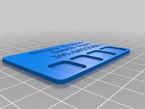 personal card 3d printing tests customized 3d print model - Mito3D