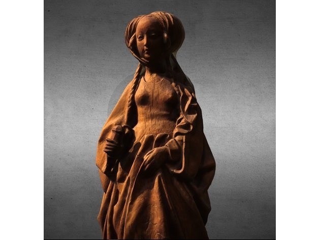 marie-madeleine scans replicas 3dprint 3dprintable 3dprinting 3dscan 3dscanner 3dscanning carved church mary mythology religion saint sculpture statue wood 3D print model - Mito3D