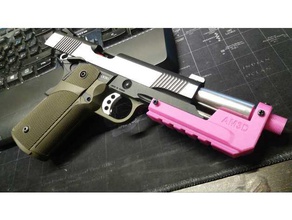 hicapa adaptador de rosca airsoft supresor tracert diy accesorios arma fuego kjw kp-05 pistola 3d print model - Mito3D