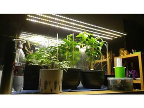 plant working lights diy simple powerful household supplies grow led light strip plants 3d print model - Mito3D