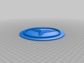 mercedes popa 3d impressão emblema logotipo 3d print model - Mito3D