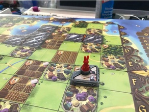 coelho reino token titular jogos boardgame boardgames jogo de tabuleiro miniatura 3d print model - Mito3D