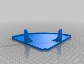 my customized parametric corner shelf decor 3d print model - Mito3D