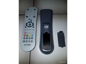 sagem tv-Fernbedienung-Batterie-Tür - Ersatz Teile Akku cover tv remote 3d print model - Mito3D