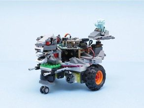 crickit lego rover robótica adafruit arduino o motor servo 3d print model - Mito3D
