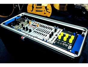 eurorack demiryolu 19 studio raf parantez müzik aleti raylar synth synthesizer 3d print model - Mito3D