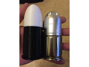 40mm granata contenitore contenitori 3d print model - Mito3D