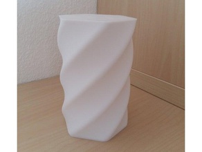 sinuoso recipiente recipientes a caixa de armazenamento vaso modo 3d print model - Mito3D