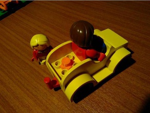 duplo del asiento universal adaptador de niño la construcción los juguetes compatible lego 3d print model - Mito3D