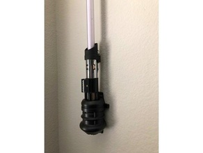 vader lightsaber vertical wall mount props 3d print model - Mito3D