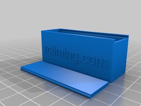 slidding lid containers customized 3d print model - Mito3D