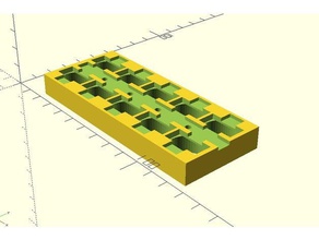 anpassbare Batterie-pack-Halter-bus-bar - Elektronik 18650 Batteriehalter 3d print model - Mito3D