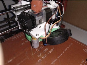 diicooler adapter bq prusa i3 hephestos 3d printer parts bltouch mount fan 3d print model - Mito3D
