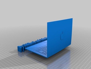 macbook pro 3d baskı 3d print model - Mito3D