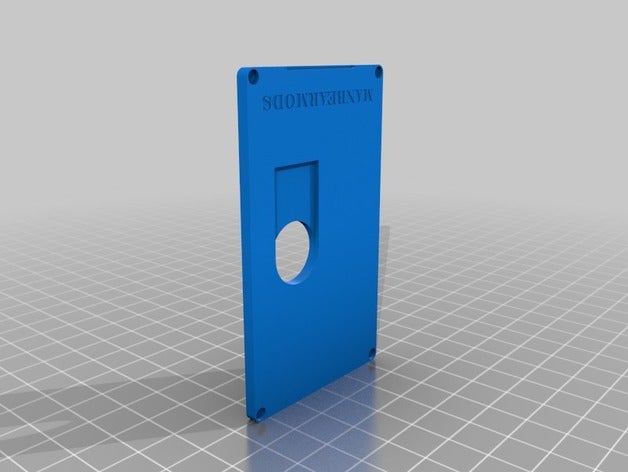 billet box flache Rückseite Elektronik 3D print model - Mito3D