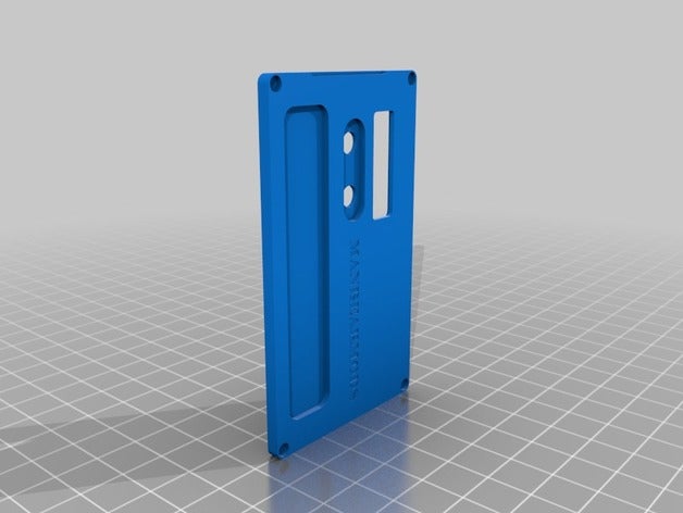 billet box pannello frontale piatto di windows elettronica 3D print model - Mito3D