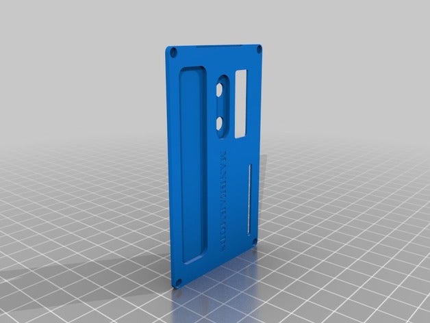 billet box arrotondati pannello frontale i pulsanti di windows elettronica 3D print model - Mito3D