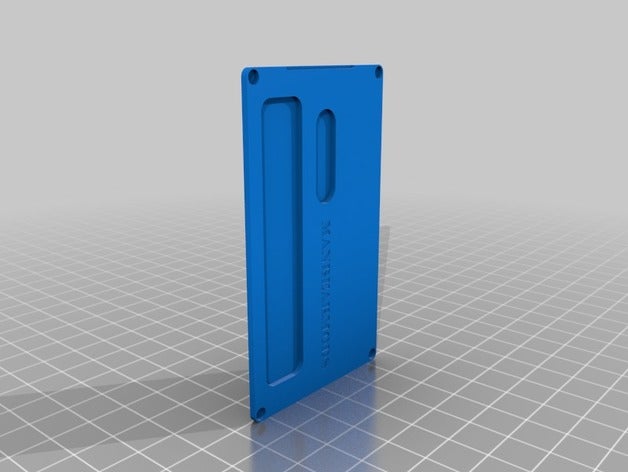 billet box rounded plain front panel electronics 3D print model - Mito3D