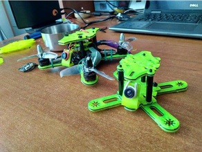 x-107 2 micro brushless drone beta testing 3d printing 19 inch 1102 1103 1104 1105 1106 babyhawk frame camera crazepony emax fpv gemfan iflight motor mount quadcopter racerstar x107 x132 3d print model - Mito3D