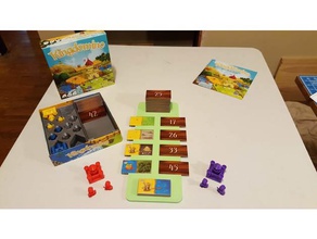 kingdomino configuração da bandeja brinquedo jogo acessórios 3d print model - Mito3D