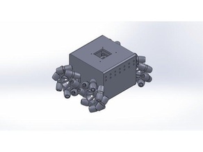 mecanum ruota robot telaio-wip robotica 3d print model - Mito3D
