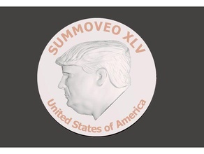 president 45 coin coins badges donald trump maga obama kenyan muslim patriotic republican resist 3d print model - Mito3D