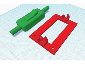 plate inline ikea light switch household 3d print model - Mito3D